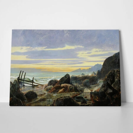 Πινακας σε καμβά JOHN ATKINSON - THE IROBOUND SHORE