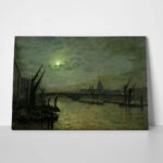 Πινακας σε καμβά JOHN ATKINSON - THE THAMES BY MOONLIGHT