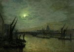 Πινακας σε καμβά JOHN ATKINSON - THE THAMES BY MOONLIGHT