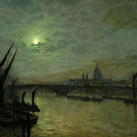 Πινακας σε καμβά JOHN ATKINSON - THE THAMES BY MOONLIGHT - John Atkinson Sticky 5