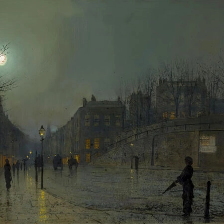 Πινακας σε καμβά JOHN ATKINSON - VIEW OF HEATH STREET BY NIGHT - John Atkinson Sticky 5