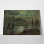 Πινακας σε καμβά JOHN ATKINSON - WHITBY HARBOUR 1874