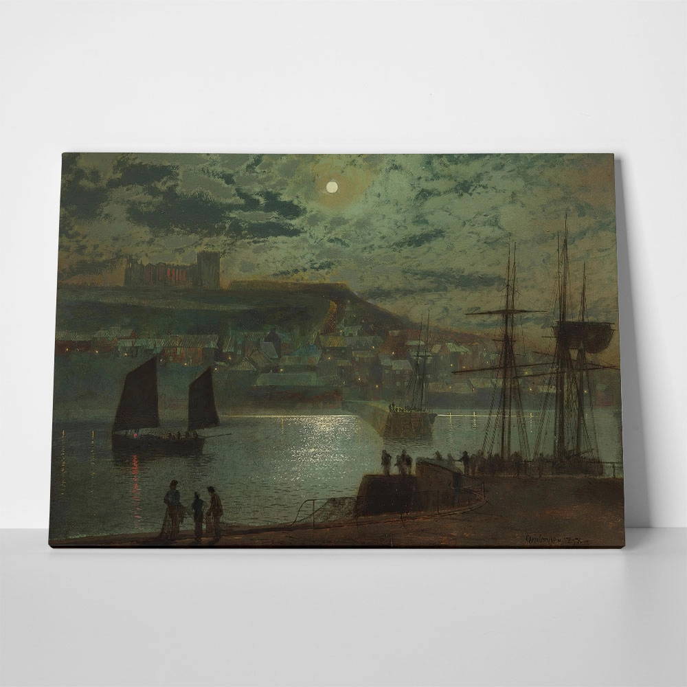 Πινακας σε καμβά JOHN ATKINSON - WHITBY HARBOUR 1874