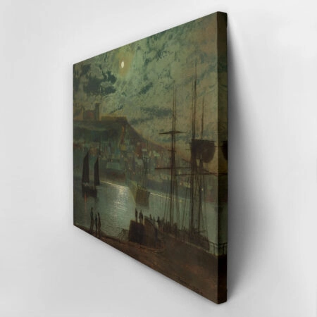 Πινακας σε καμβά JOHN ATKINSON - WHITBY HARBOUR 1874 - John Atkinson Sticky 2