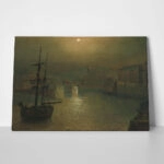Πινακας σε καμβά JOHN ATKINSON - WHITBY HARBOUR
