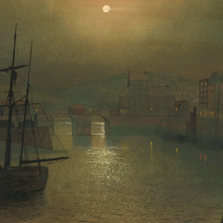 Πινακας σε καμβά JOHN ATKINSON - WHITBY HARBOUR - John Atkinson Sticky 5