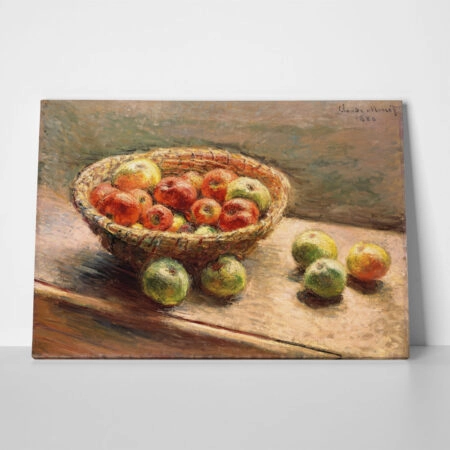 Πινακας σε καμβά MONET - A BOWL OF APPLES