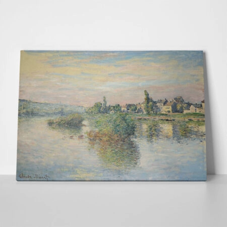 Πινακας σε καμβά MONET - BANKS OF THE SAINE AT LAVACOURT - Monet Claude