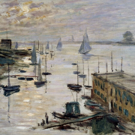 Πινακας σε καμβά MONET - THE POOL SEEN FROM THE BRIDGE - Monet Claude Sticky 5
