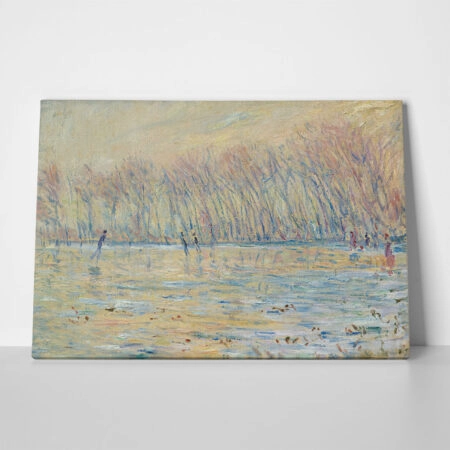 Πινακας σε καμβά MONET - THE SKATERS AT GIVERNY - Monet Claude