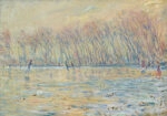 Πινακας σε καμβά MONET - THE SKATERS AT GIVERNY
