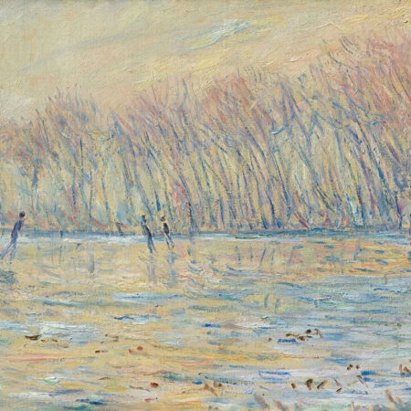 Πινακας σε καμβά MONET - THE SKATERS AT GIVERNY - Monet Claude Sticky 5
