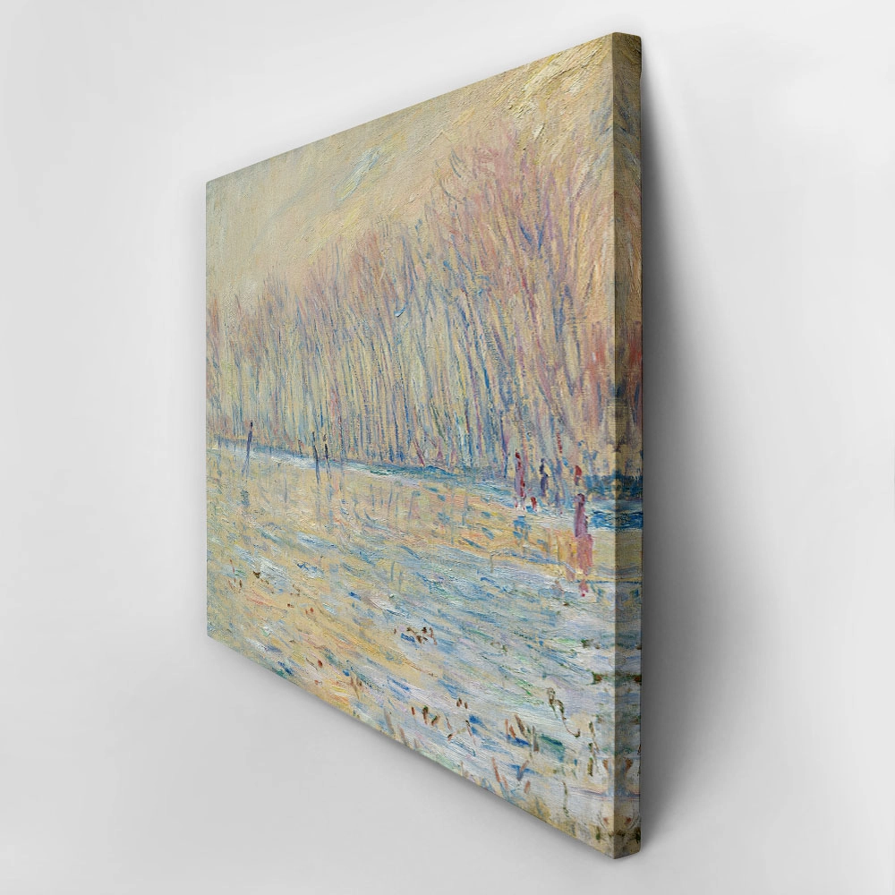 Πινακας σε καμβά MONET - THE SKATERS AT GIVERNY