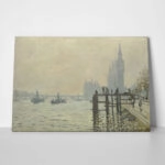 Πινακας σε καμβά MONET - THE THAMES BELOW WESTMINSTER