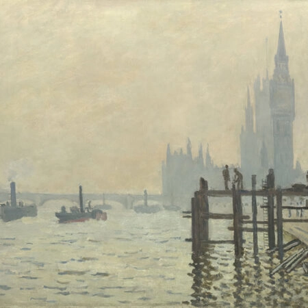 Πινακας σε καμβά MONET - THE THAMES BELOW WESTMINSTER - Monet Claude Sticky 5