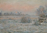 Πινακας σε καμβά MONET - WINTER SUN AT LAVACOURT