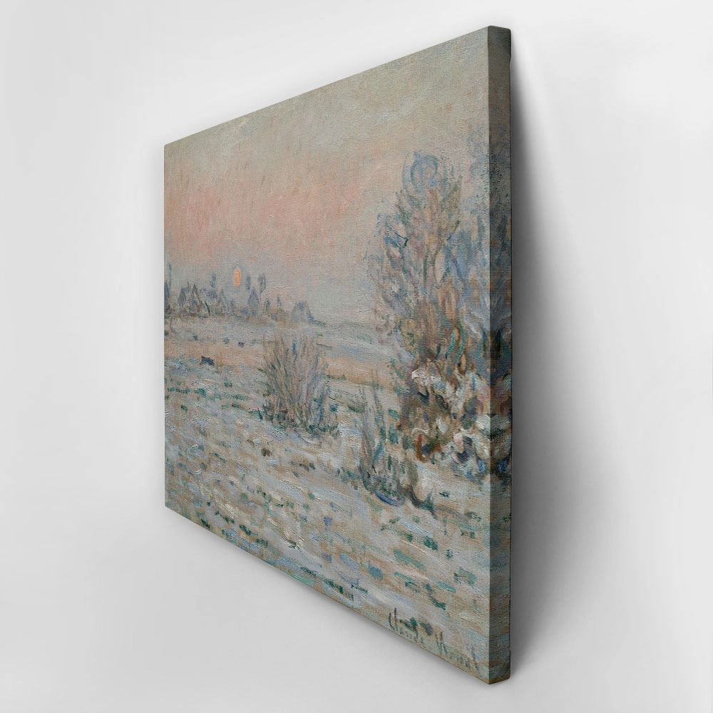 Πινακας σε καμβά MONET - WINTER SUN AT LAVACOURT