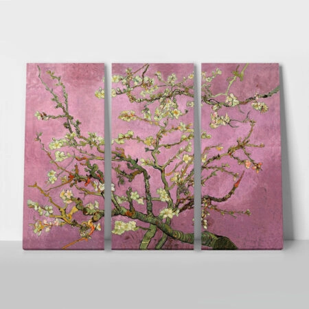 Τρίπτυχος Πινακας VAN GOGH ALMOND BLOSSOM PINK - Vincent Van Gogh Sticky 1