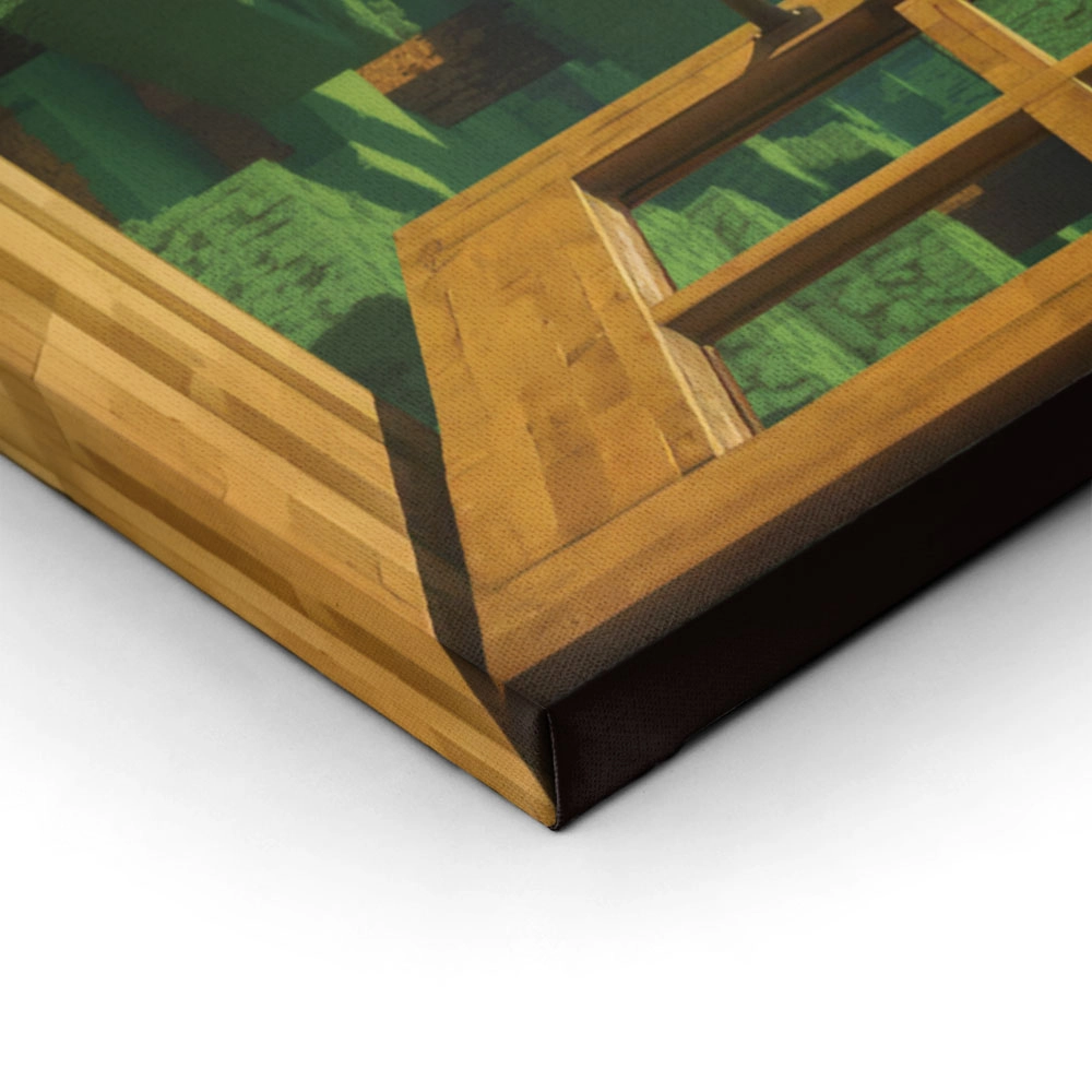 Πινακας σε καμβά VIDEO GAME BLOCKS SCENERY