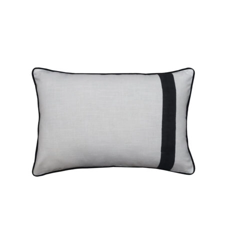 ISLE B ΔΙΑΚΟΣΜΗΤΙΚΟ ΜΑΞΙΛΑΡΙ 60x40cm ΥΦΑΣΜΑ ΛΕΥΚΟ ΜΑΥΡΟ - Διακοσμητικά Μαξιλάρια