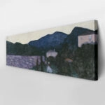 Πίνακας Πανοραμικός σε καμβά KANDINSKY - MOUNTAIN LANDSCAPE WITH LAKE