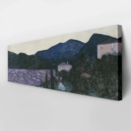 Πίνακας Πανοραμικός σε καμβά KANDINSKY - MOUNTAIN LANDSCAPE WITH LAKE - Wassily Kandinsky Sticky 2