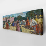 Πίνακας Πανοραμικός σε καμβά KANDINSKY - SUNDAY
