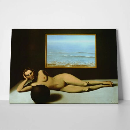 Πινακας σε καμβά MAGRITTE - BATHER BETWEEN LIGHT AND DARKNESS