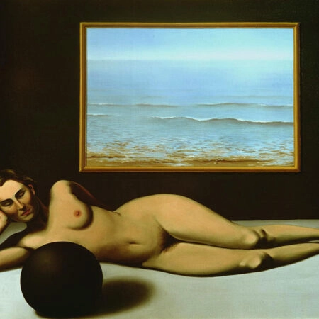 Πινακας σε καμβά MAGRITTE - BATHER BETWEEN LIGHT AND DARKNESS - Magritte Rene Sticky 5