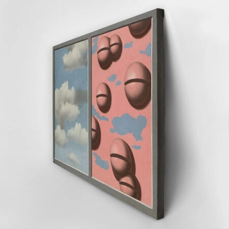 Πινακας σε καμβά MAGRITTE - PINK BELLES TATTERED SKIES - Magritte Rene Sticky 2