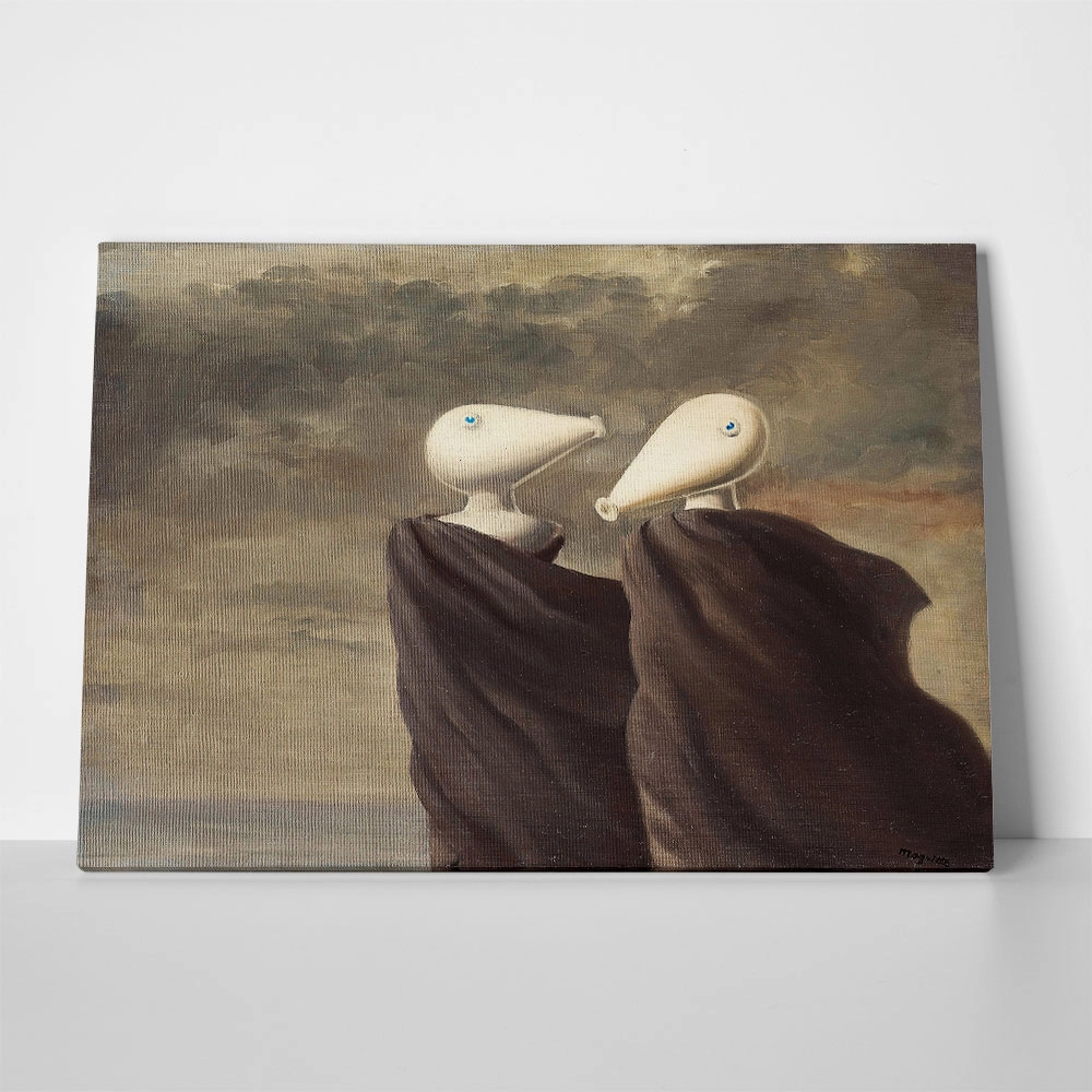 Πινακας σε καμβά MAGRITTE - SENTIMENTAL CONVERSATION