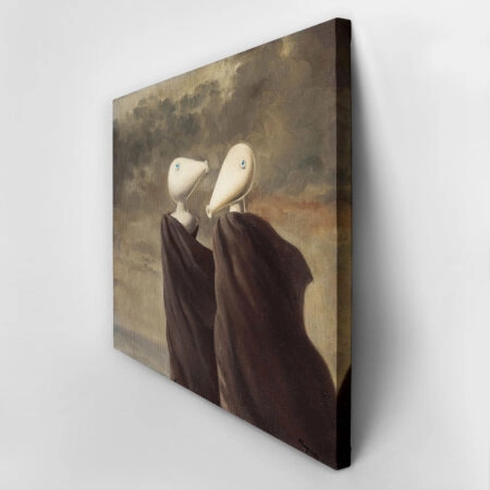Πινακας σε καμβά MAGRITTE - SENTIMENTAL CONVERSATION - Magritte Rene Sticky 2