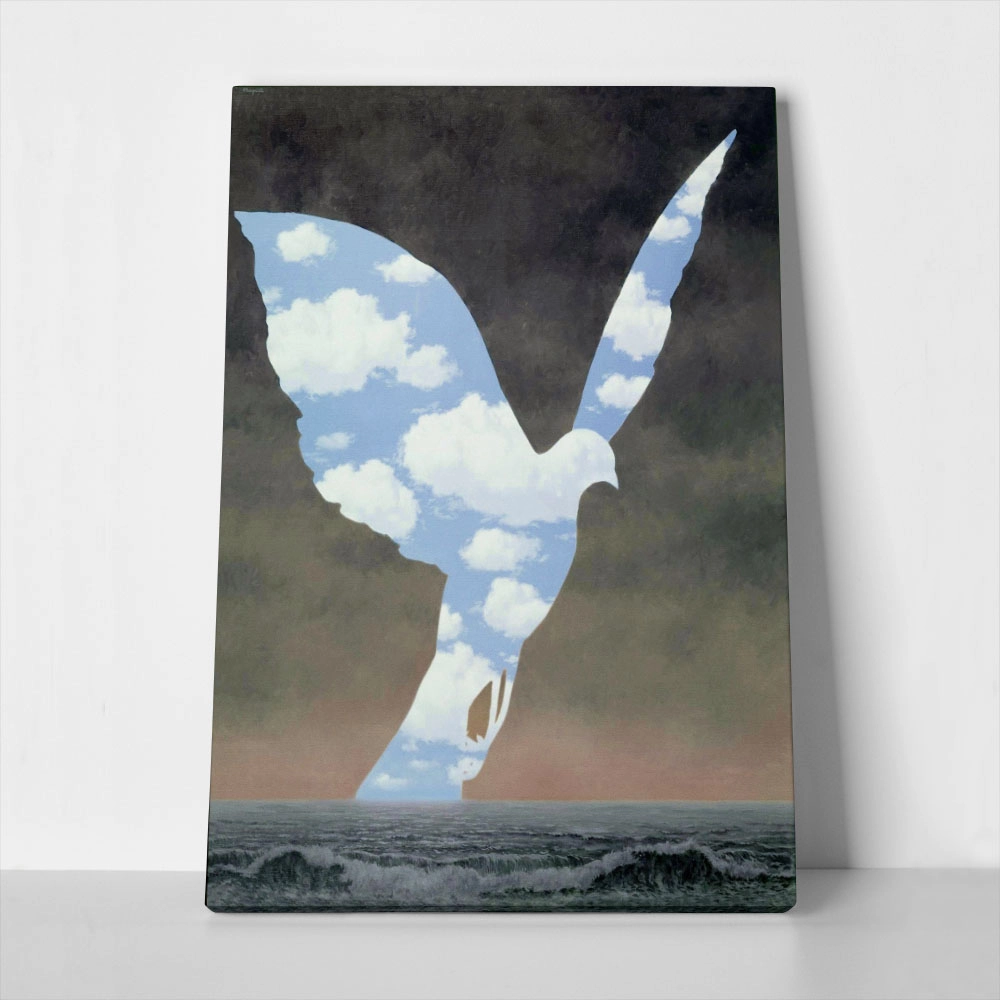 Πινακας σε καμβά MAGRITTE - THE LARGE FAMILY