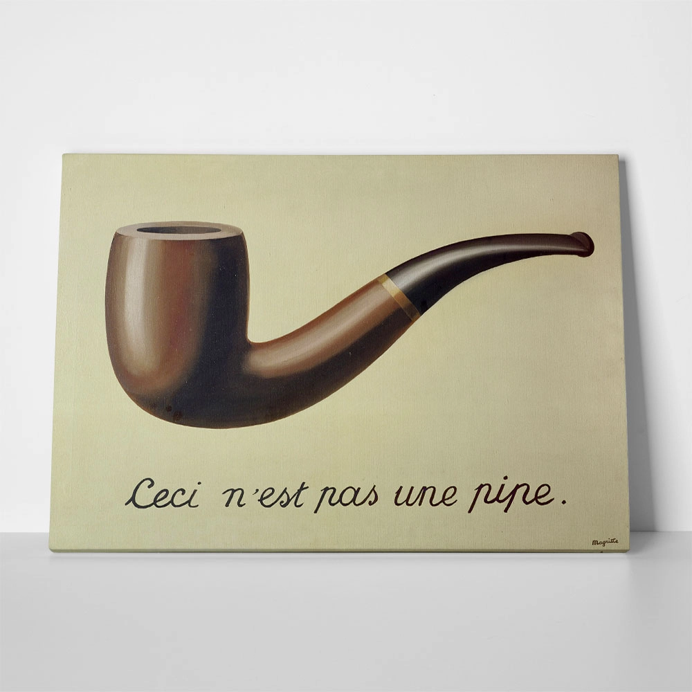 Πινακας σε καμβά MAGRITTE - THE TREACHERY OF IMAGES