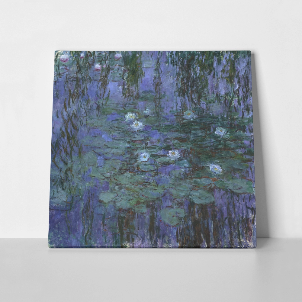 Πίνακας σε καμβά MONET - BLUE WATER LILIES