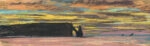 Πίνακας Πανοραμικός σε καμβά MONET - SUNSET AT ETRETAT