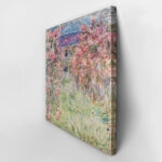 Πίνακας σε καμβά MONET - THE HOUSE AMONG THE ROSES