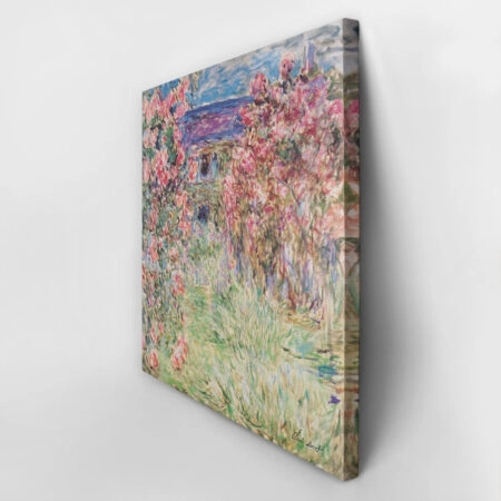 Πίνακας σε καμβά MONET - THE HOUSE AMONG THE ROSES - Monet Claude Sticky 2