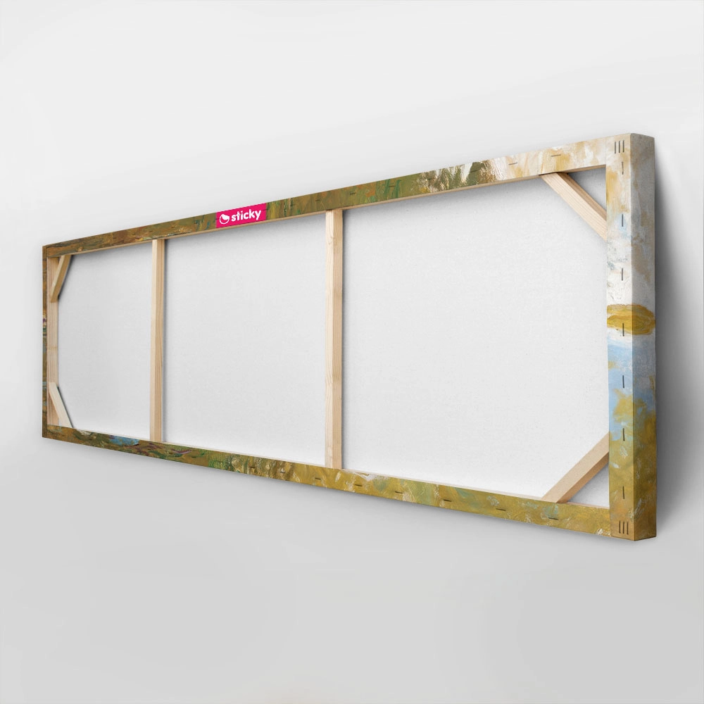 Πίνακας Πανοραμικός σε καμβά MONET - THE WATER LILY POND
