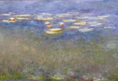 Πίνακας Πανοραμικός σε καμβά MONET - WATER LILIES - Monet Claude Sticky 5