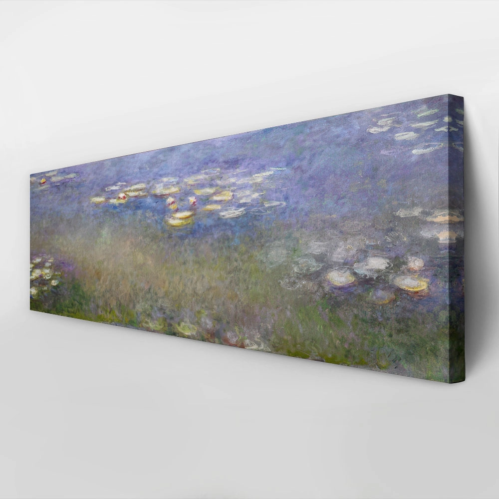 Πίνακας Πανοραμικός σε καμβά MONET - WATER LILIES