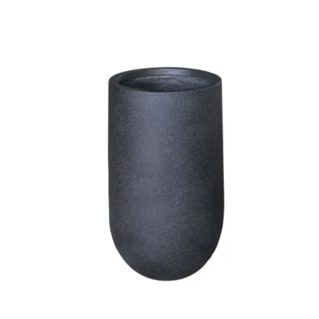 ΚΑΣΠΩ FIBER CLAY ΑΝΘΡΑΚΙ ΓΡΑΝΙΤΗ ΨΗΛΟ ΣΤΡΟΓΓΥΛΟ ΜΕΣΑΙΟ Φ36x60cm - Κασπω