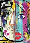 Πινακας σε καμβά ABSTRACT ART FACE PICASSO STYLE