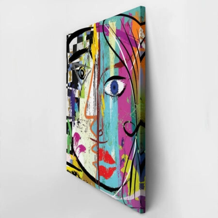Πινακας σε καμβά ABSTRACT ART FACE PICASSO STYLE - Pablo Picasso Sticky 2