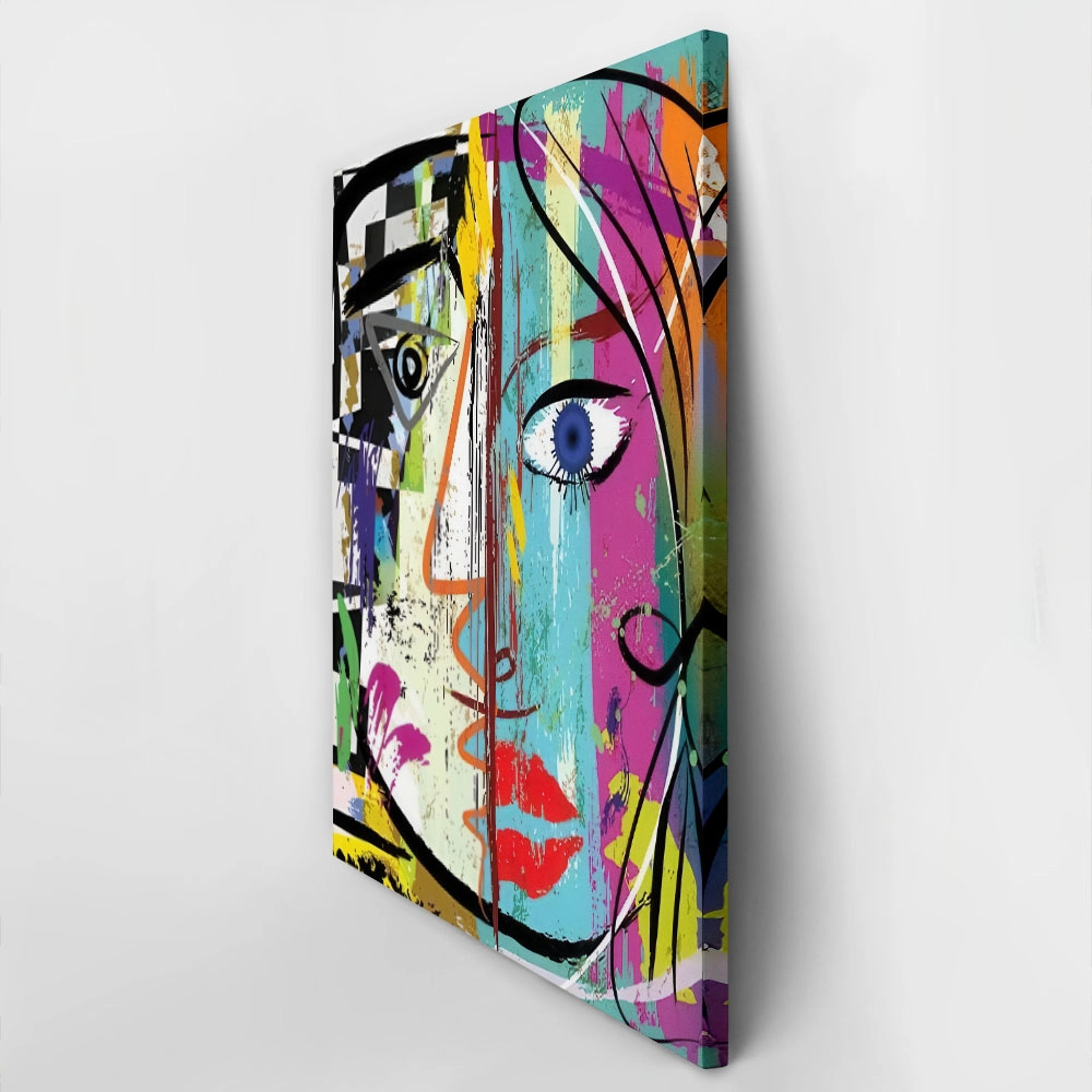 Πινακας σε καμβά ABSTRACT ART FACE PICASSO STYLE