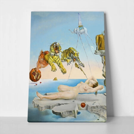 Πινακας σε καμβά DALI - DREAM CAUSE BY THE FIGHT OF A BEE