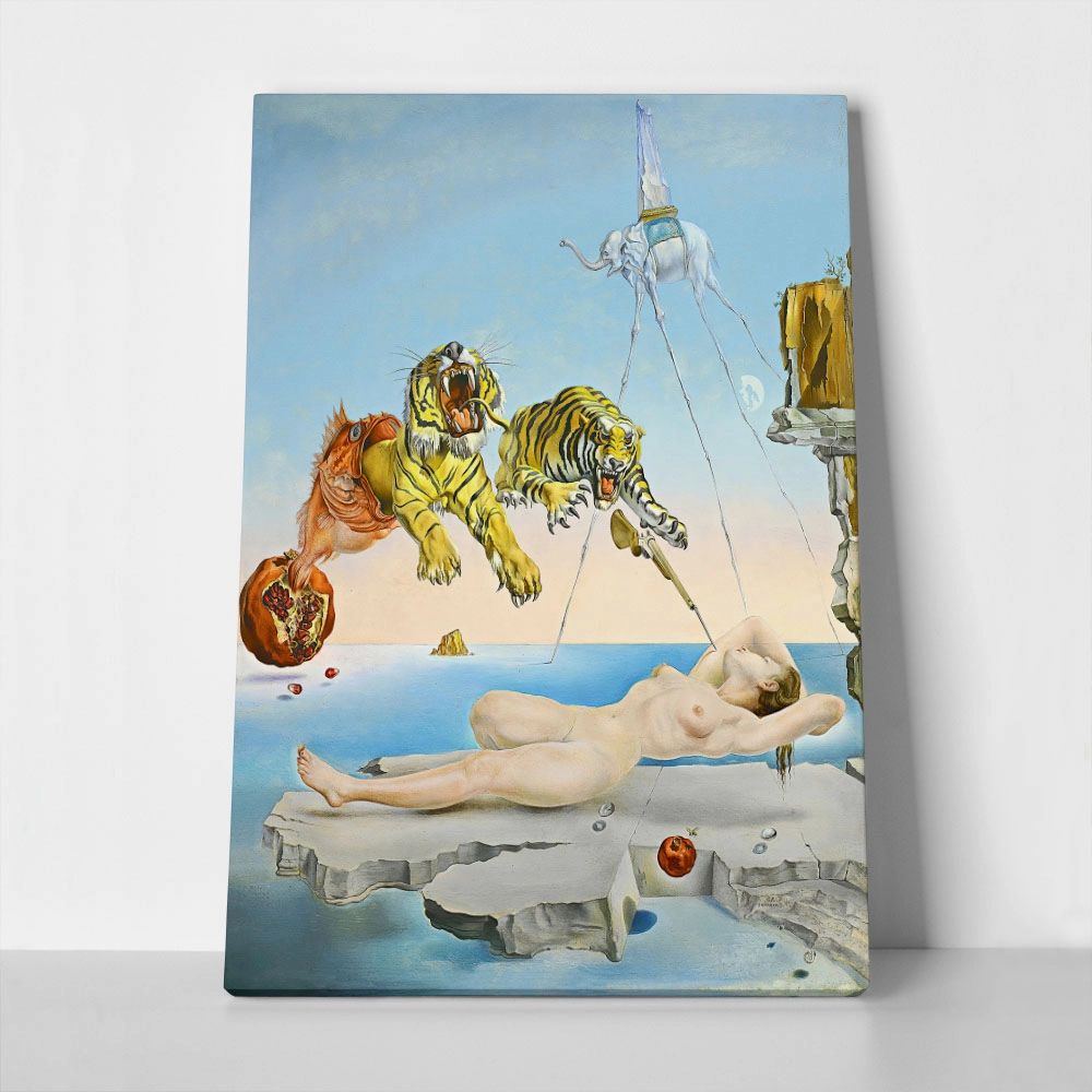 Πινακας σε καμβά DALI - DREAM CAUSE BY THE FIGHT OF A BEE