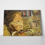 Πινακας σε καμβά DALI - PORTRAIT OF GALA WITH TWO LAMB CHOPS BALANCED ON HER SHOULDER