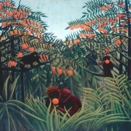 Πινακας σε καμβά HENRI ROUSSEAU - APES IN THE ORANGE GROVE - Henri Rousseau Sticky 5