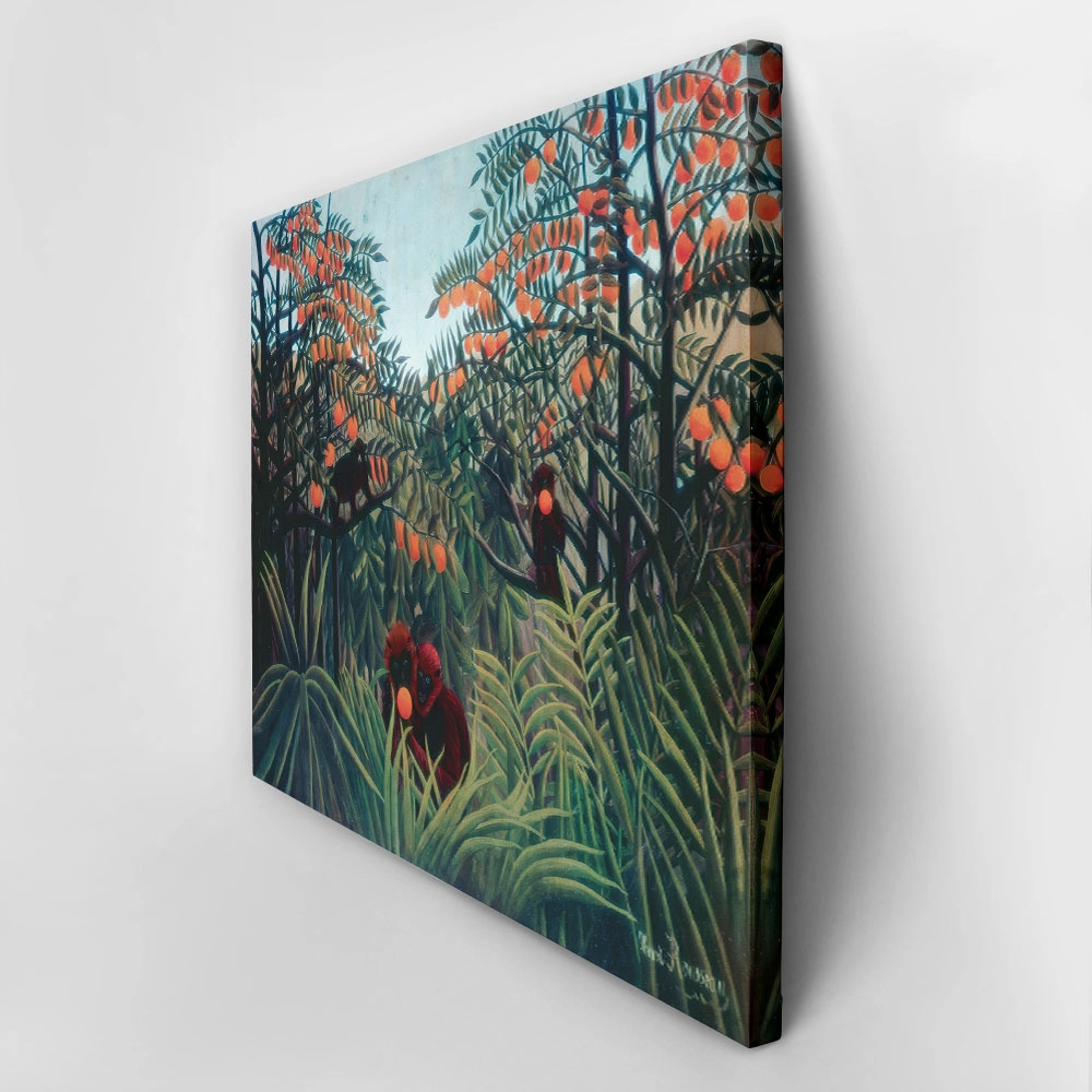 Πινακας σε καμβά HENRI ROUSSEAU - APES IN THE ORANGE GROVE
